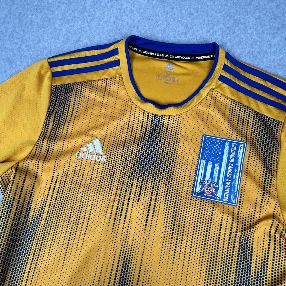 ADIDAS MLS WORKS‎ KICK CHILDHOOD CANCER AEROREADY JERSEY SHIRT - MEN'S MEDIUM